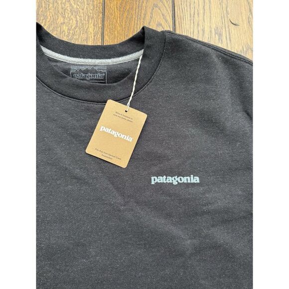 Patagonia Fitz Roy Icon Uprisal Crew Sweatshirt Men’s XS / Womens S Black NWT - Picture 3 of 8